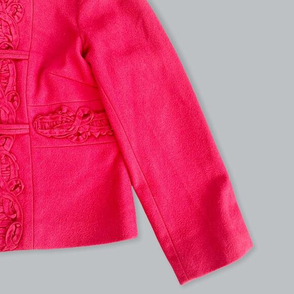 Tibi Ornate Vintage Wool Blazer Jacket Button Snaps Military Style M {See Note} - Picture 13 of 16